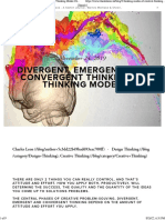 Divergent, Emergent, and Convergent Thinking - 3 Thinking Modes Charles Leon