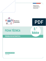 Ficha Tecnica Matematica 8 BASICO MONITOREO 2022