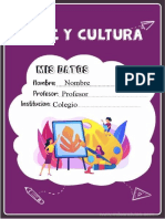 Caratula de Arte y Cultura en Word