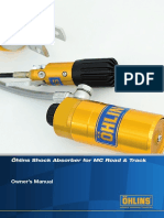 Ohlins DTC Bedienungsanleitung Oehlins Motorrad Stossdaempfer Road