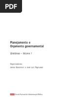 Planejamento e Orçamento Governamental Coletanea Volume I Hitoria ENAP