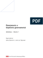 Planejamento e Orçamento Governamental Coletanea Volume I Hitoria ENAP