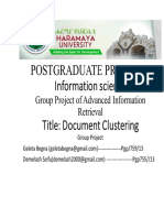 Document Clustering Doc Rport