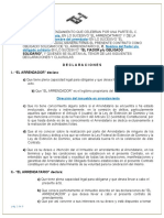 Contrato de Arrendamiento Con Clausula de Subarrendamiento