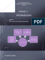 Universidad Mariano Gálvez Estadística y Probabilidad para Ingeniería Sección B. UNIDAD 2 PROBABILIDAD