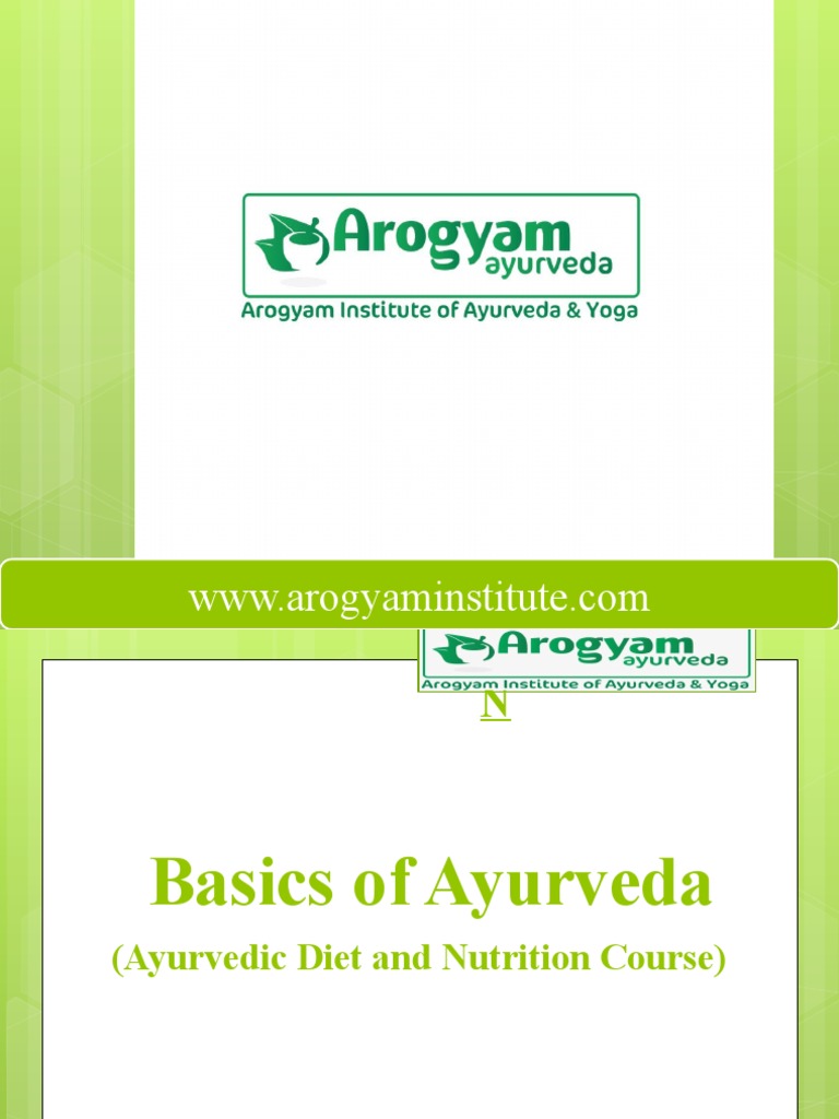 Ayurvedic Principles of Health An Introduction to the Doshas, Dhatus