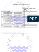 Internal Quality Management System Audit Checklist (ISO9001:2015)