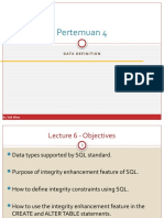 Pertemuan 4: Data Definition