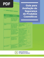 avalia+º+úo de seguran+ºa de cosmeticos