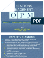 6. Capacity Planning Facilities Layout