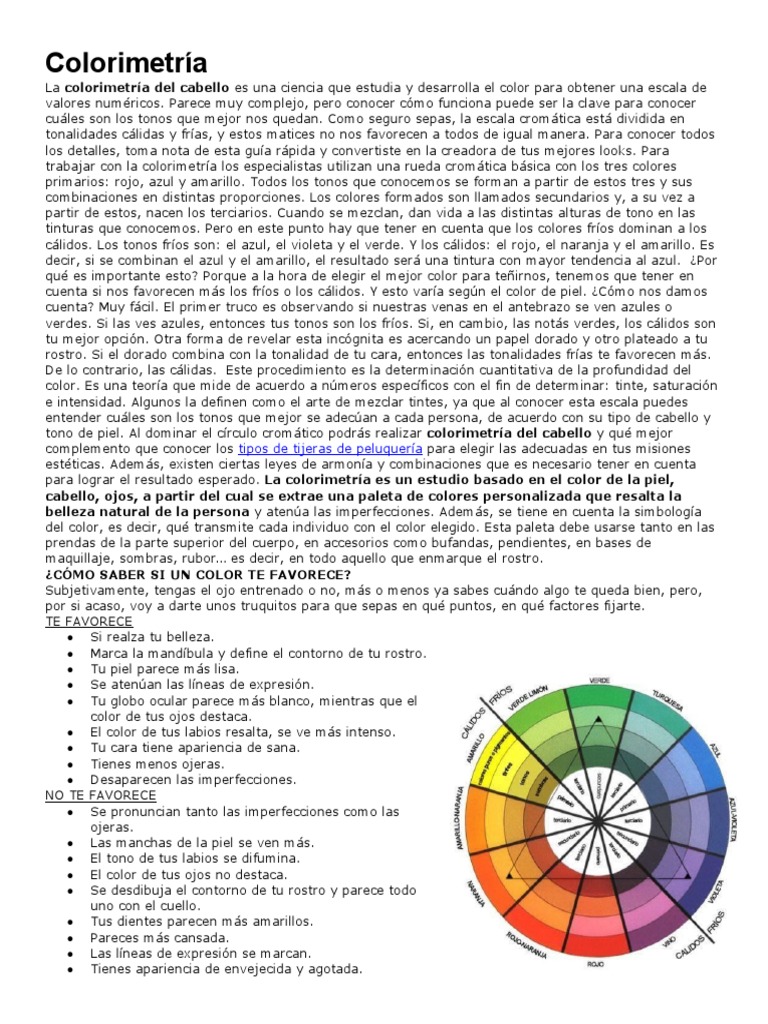 Colorimetría | PDF | Ph | Color