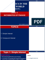 Mathematics in The Modern World: (Mathmow)