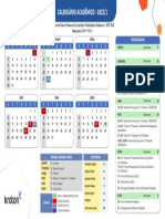 Calendário Acadêmico - 2022/1