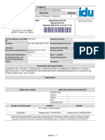 Formato: Requerimiento IDU No: Radicado BTE No: Radicado ORFEO No: 20225260779442