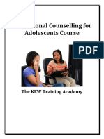 Professional Counselling For Adolescents Course