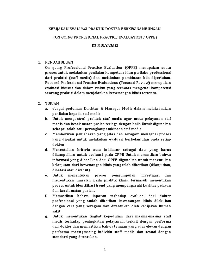 Kebijakan Oppe | PDF | Pengembangan Diri | Kesehatan Holistik