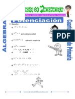 Ejercicios de Potenciacion Para Cuarto de Primaria