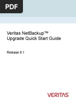 Veritas Netbackup™ Upgrade Quick Start Guide: Release 9.1