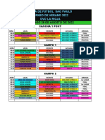 Horarios LFSP Torneo de Verano 2022 Jornada Finales Domingo