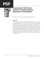 Preparing For The Future: Trends in Continuing Care Retirement Communities