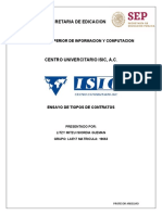 Ensayo Sobre Tipos de Contratos