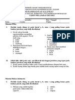 MI Muhammadiyah Kaliprau PTS Semester 1 Tahun 2021/2022