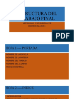 Estructura Del Trabajo Final, Metodología