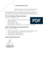 Pengertian Kerucut Dan Rumus