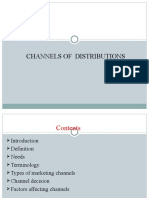 Channel of Distributions