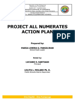 Project All Numerates Action Plan: Prepared By: Maria Lorena G. Pangilinan