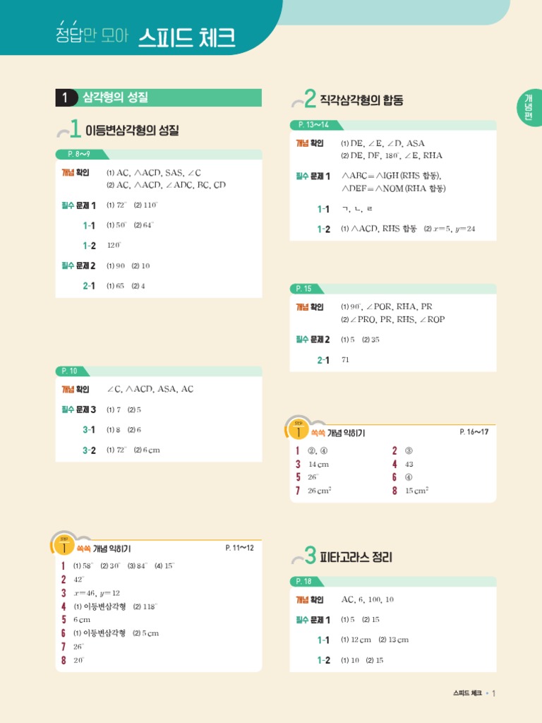 개념플러스유형 라이트2-2 정답과해설 (개념편및유형편) | PDF