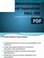 School Administration and Supervision MAED 605