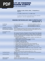 Marine Meteorology and Climatology