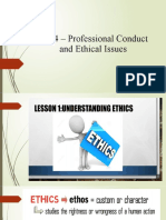 Crs4 - Professional Conduct and Ethical Issues