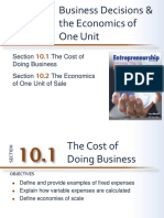 Chapter 10 Economics of One Unit