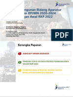 Arah Pembangunan Bid. Aparatur Negara Dan Ranwal RKP 2022 Final - BKD Jateng