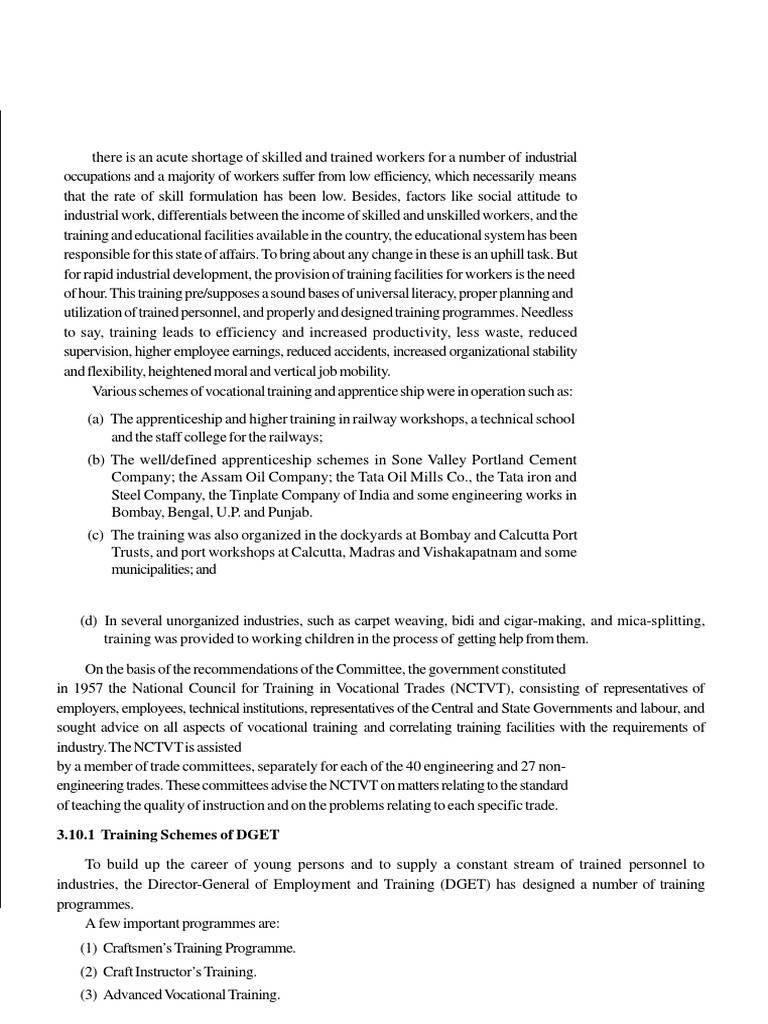 Labour Class | PDF | Apprenticeship | Vocational Education