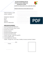 Formulir Diklatsar Xxix PDF