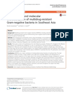 Epidemiology and Molecular Characterization of Multidrug-Resistant Gram-Negative Bacteria in Southeast Asia