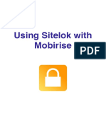 Using Sitelok With Mobirise