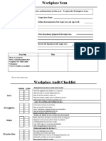 Directions:: To Identify Workers, Processes, and Functions of The Area. To Plan The Workplace Scan