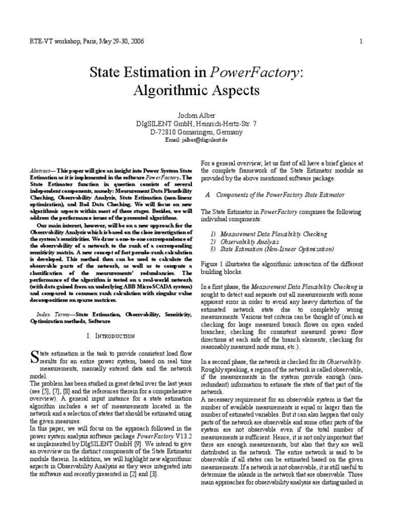 Power Factory Pdf Matrix Mathematics Algebra