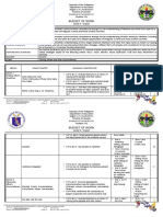 G9 English Budget of Work 2nd Quarter