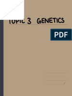 Topic 3 Genetics