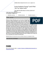 A Critical Discourse Analysis of Song "Look What You Made Me Do" by Taylor Swift