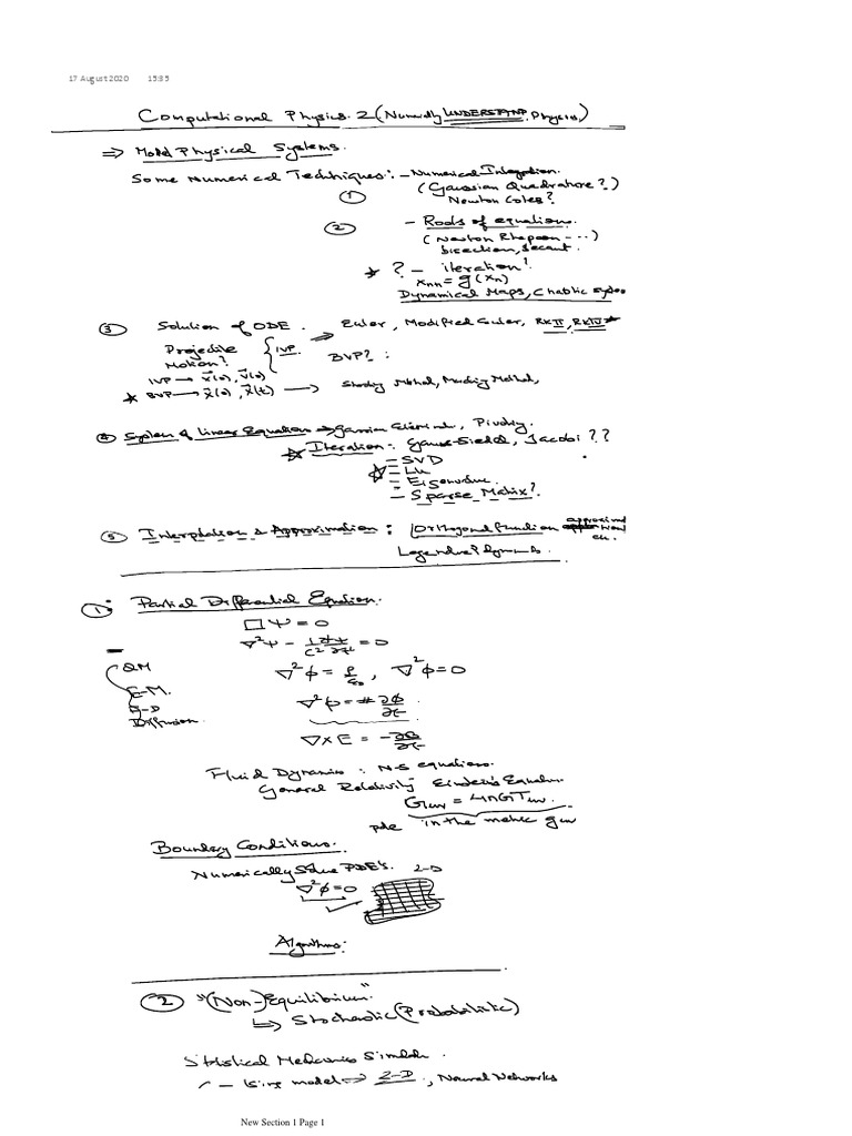 Computational Physics. 2 Lec 15 | PDF