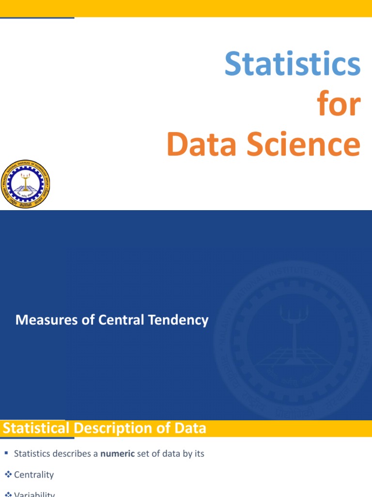 Measures of Central Tendency and Variation: A Comprehensive Guide to ...