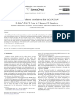 Critical Thickness Calculations for InGaN/GaN Epitaxial Layers