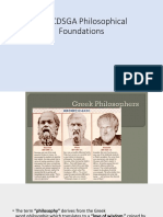 The CDSGA Philosophical Foundations