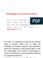 Challenges To Business Ethics